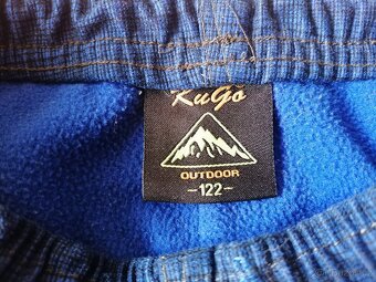 Dětské zateplené kalhoty vel. 122 - 6