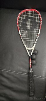 Taška, raketa a míčky na squash, značka Oliver. - 6