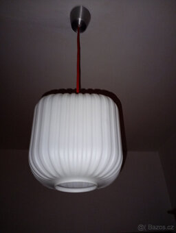 Lustr opálové sklo,brutalismus,70tky,KRYCHLE - 6