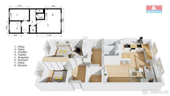 Prodej bytu 3+kk, 68 m², Praha, ul. Prosecká - 6