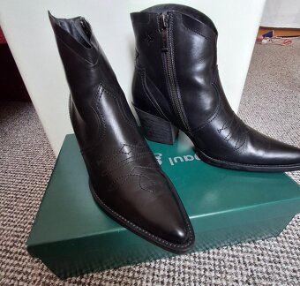 Stylové kotníkové kožené boty - 6