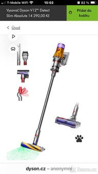 Dyson vysavač v12 detect - 6