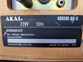 Kotoučový magnetofon Akai 4000DS MK-II plně funkční - 6