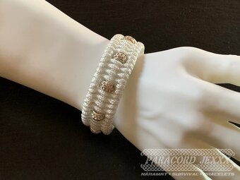 PARACORD náramek (18 cm) white - 6