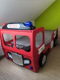 Dětská postel lůžko hasiči deti - 6