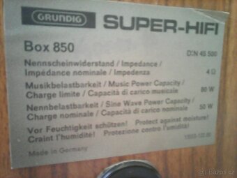 Reprosoustavy Grundig Box 850 - 6