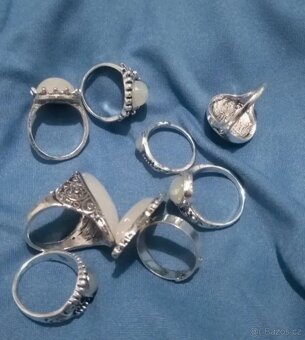 Nová sada prstenů 8 k prstynku bižu bižuterie - 6