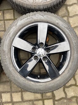 ORIGINÁL Alu Volkswagen, Škoda R16, 5x112 - TOP STAV, ZIMNÍ - 6