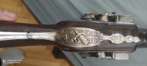 Stříbrná křesadlová puška dámská 1750 - 6