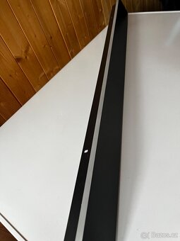Černé LED nástěnné svítidlo strip 30W Z 100cm/8cm IP65 4500K - 6