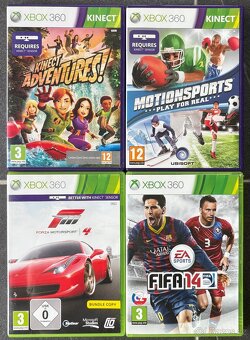 Xbox 360 (250 GB) + Kinect, ovladač, hry - 6