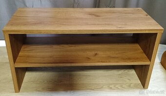 Konferenci mini stolek 80x35x40 cm / TV stolek v hnede barve - 6
