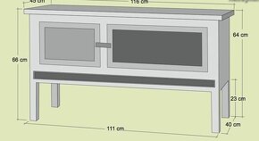Výroba dřevěná králíkárna,králikárna,klec pro králíky,116cm. - 6