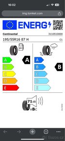 4xNOVÉ pneu continental ecocontact 6 195 55 r16 87h DOT 2224 - 6
