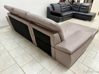 Sedací souprava rohová - kůže - 6