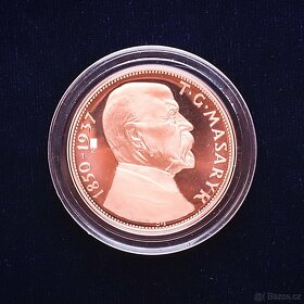 Au+Ag+Cu+Al Zkušební odrážky 20Kč TGM 1850/1937, VZÁCNÉ - 6