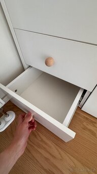 Dětská skříň Elmo 02 – bílá / buk - 6