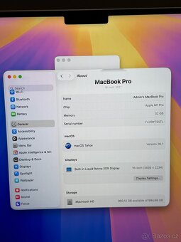 MacBook Pro 16” 2021 CTO M1 Pro/32GB/1TB - 6