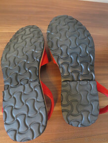 Nové dámské červené kožené sandály - 6