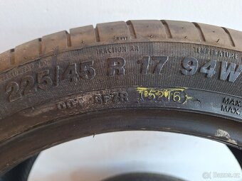 Prodám letní pneu 225/45/17 Apollo - 6