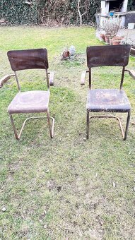 Chromovaná židle Mark Stam a chromovaná křesla - 6