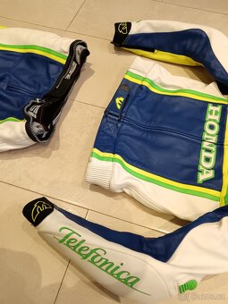 Psí Hubík-Dámská kožená moto kombinéza, dvoudílná - 6