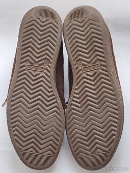 Retro semišové tenisky Snaha, vintage kožené boty, 43-44 - 6