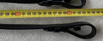 Honební otěže černo/šedé plátěné - 6