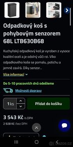 Nový senzorický odpadkový koš 68 litrů - 6
