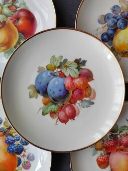 Luxusní sada porcelánových talířů od Krautheim serie "Ovoce - 6