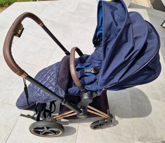 Cybex Priam trojkombinace Nautical Blue – TOP stav - 6