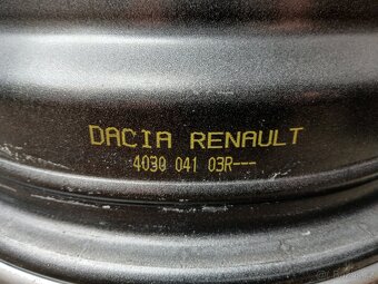 plechové disky 4x100 r15 Dacia, Renault - 6