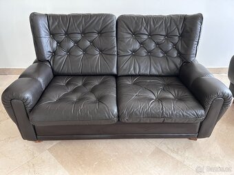 Kožená sedačka a křeslo (prodáme i samostatně) - 6