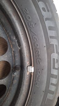 Sada plech. disků Audi 16" 5x112 zimní pneu 205/60 R16 7+mm - 6