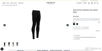 Nové spodní kalhoty Devold Duo Active Merino 205 Longs Man - 6