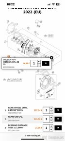 Ktm SX/ XC zadna oska a kocky - 6