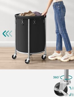 Nový mobilní koš na prádlo 110 litrů - 6