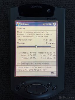 Pda Compaq ipaq H3870, batarie k.o, chybi stylus - 6