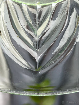 Starožitný talířek 14.5 cm, uranové sklo - 6