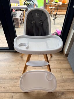 Jídelní židlička 2v1 Tixi šedá Kinderkraft - 6