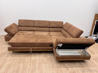 Sedací souprava broušená kůže - 6