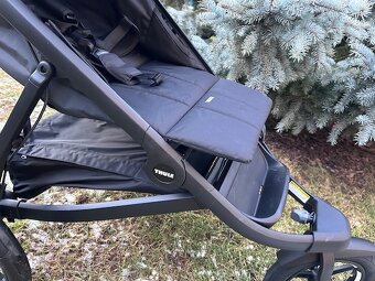 Thule Urban Glide 3 Black + hluboká korbička + pláštěnka - 6