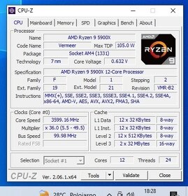AMD Ryzen 9 5900X 12/24Core Socket AM4 Funkční,Záruka - 6