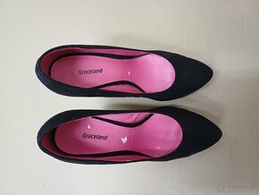 Černé semišové lodičky vel.38 - 6