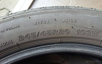 2x letní pneu Bridgestone 245/45 R20, r. 2023, runflat - 6