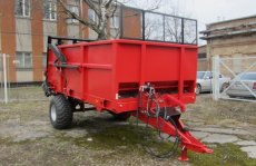 Rozmetadlo hnoje - chlévské mrvy - jednoosé 5 tun - 6