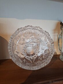 NÁDHERNÁ SKLENĚNÁ KŘIŠŤÁLOVÁ DÓZA NA BOMBÓNY - 6