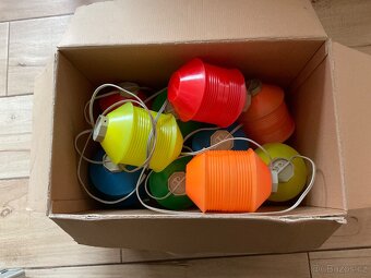 Vintage girlanda plast.luceren - DDR/ NDR- 10ks - 6