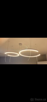 Stropní nastavitelné led světlo s 2 prsteny - bílá mat - 6