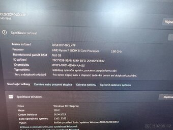 Herní PC - Ryzen 7 5800X ,RTX 2060 6GB, 16GB DDR4, SSD - 6